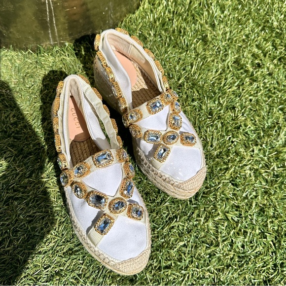 GUCCI Espadrilles WhitexIvory EU35 1/2(Approx. 21cm) 2200365879077 - Picture 2 of 11